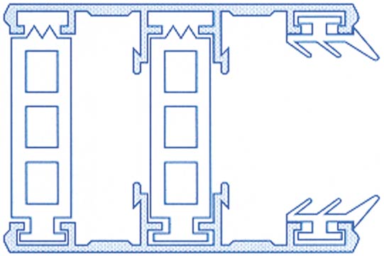 Alu/Thermo Randthermoprofil 25 mm - Randthermosystem 60 mm breit 