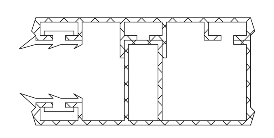 Alu/Alu Randkomplettsystem / Randprofil 16 mm - 60 mm breit