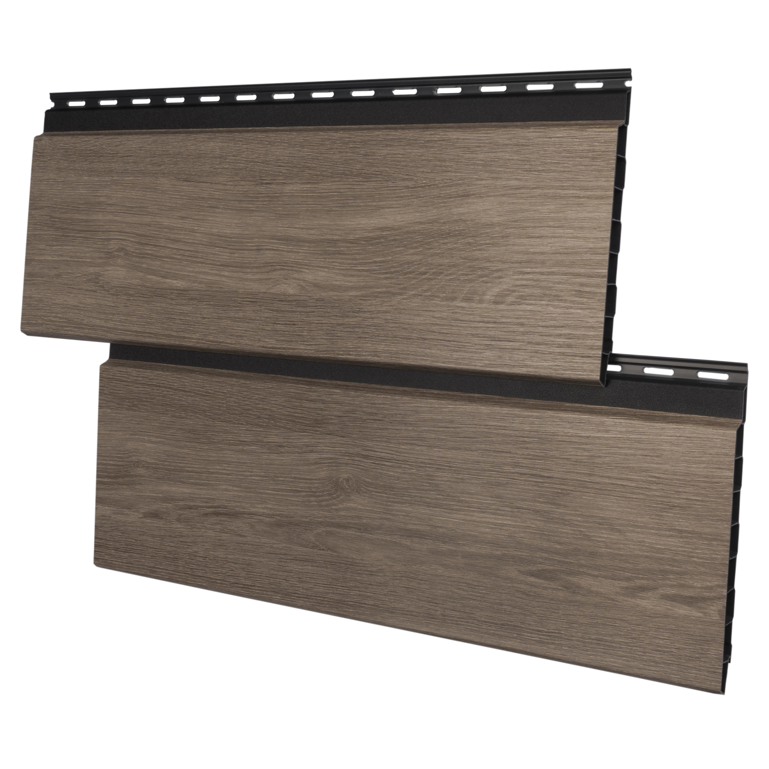 Rhombusleiste Kunststoff MIKUPAN® 180 Flex Rhombusfassade Sheffield Oak Grey - Schattenfuge