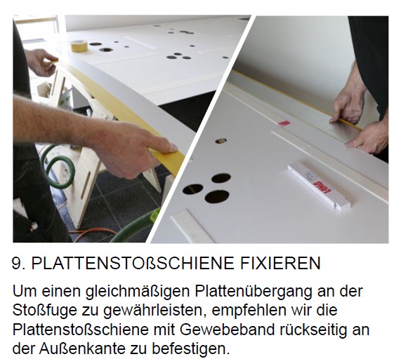 Gewebeklebeband für Plattenstoßschiene | ALUCOM®